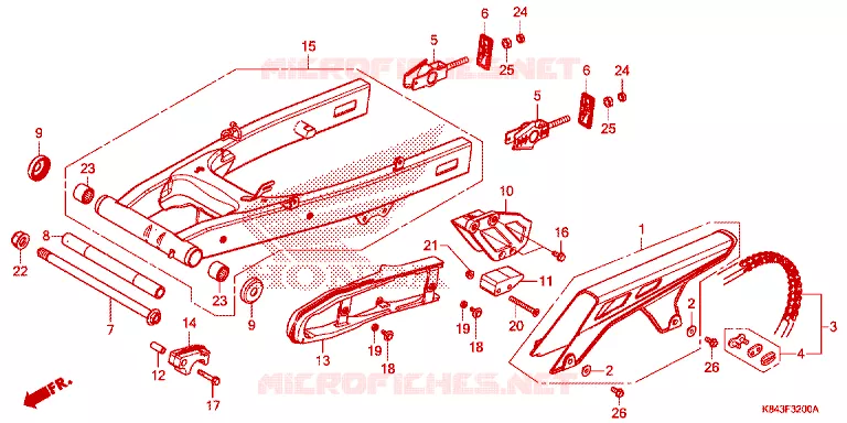 SWING ARM Honda MOTO 150 CRF 2024  CRF150LN