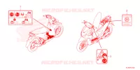 CAUTION LABEL for Honda BEAT 110 2025