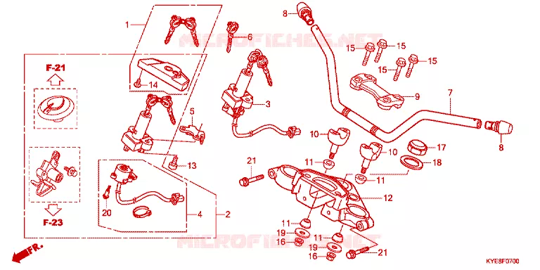 HANDLEBAR Honda MOTO 150 MEGA-PRO 2011  GL150MCB