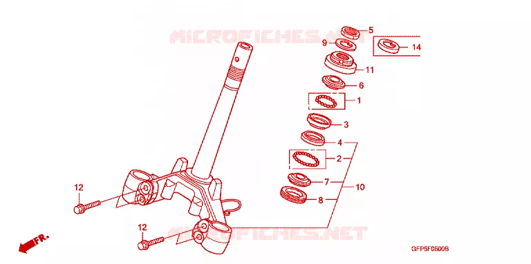 STEERING DAMPER Honda MOTO 100 POP 2007  RF1007