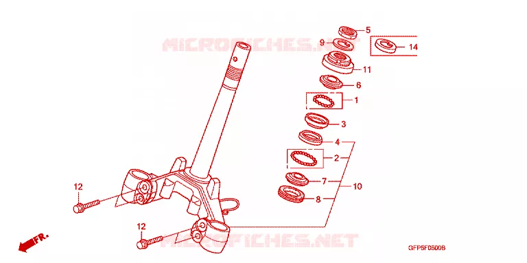 STEERING DAMPER Honda MOTO 100 POP 2009  RF1009