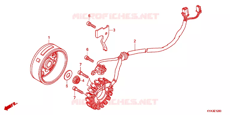 ALTERNATOR Honda MOTO 150 GL 2012  GL1501WHC