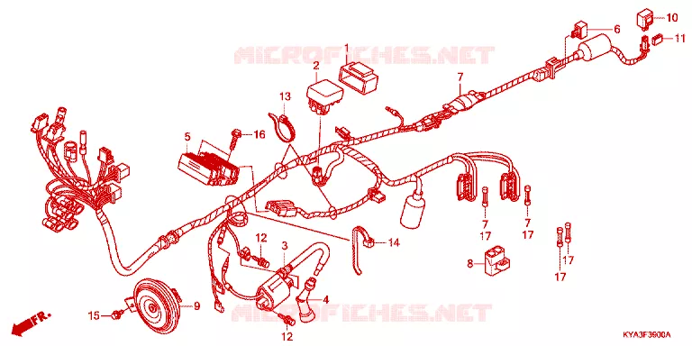 WIRE HARNESS Honda MOTO 150 GL 2012  GL1501WHC