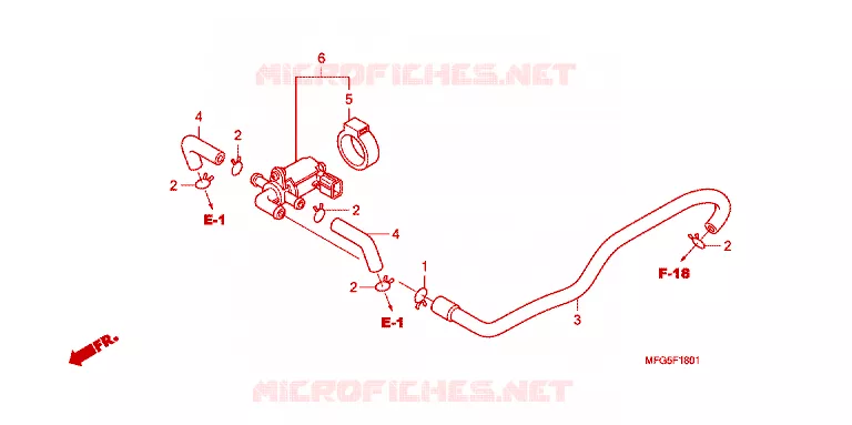 AIR INJECTION CONTROL VALVE Honda MOTO 600 HORNET 2013  CB600FAD_BR
