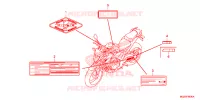 CAUTION LABEL for Honda CB 500 F 2014