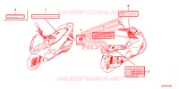 CAUTION LABEL for Honda PCX 150 CBS 2021