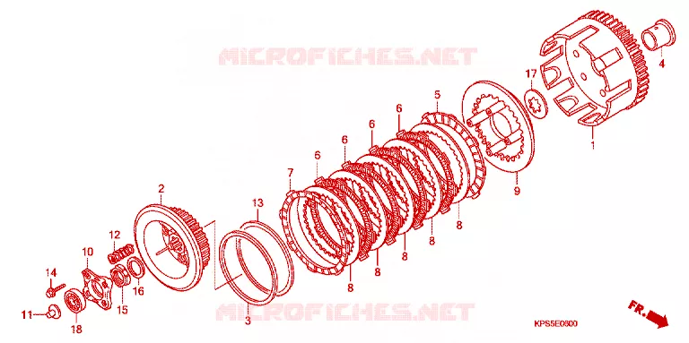 CLUTCH Honda MOTO 230 CRF 2012  CRF230FC
