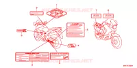 CAUTION LABEL for Honda TRANSALP 700 2013