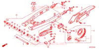 SWING ARM for Honda TRANSALP 700 2013