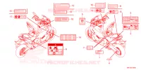 CAUTION LABEL for Honda X ADV 750 2025