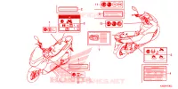 CAUTION LABEL for Honda PCX 125 2015