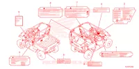 CAUTION LABEL for Honda PIONEER 1000-3 FOREST 2025
