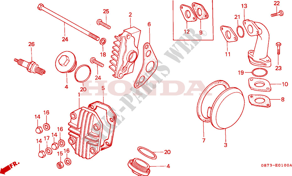 CYLINDER HEAD COVER for Honda C 90 1992