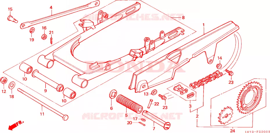 SWINGARM Honda MOTO 50 MT 1994  MT50SP