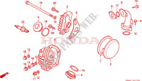 CYLINDER HEAD COVER for Honda CUB 50 STANDARD RED 1993