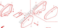 SIDE COVERS for Honda C 90 single seat, round front light 1997