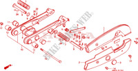 REAR ARM   CHAIN CASE (C90E/MF/G/MG/N/MN) for Honda C 90, self starter, square shape winker 1987