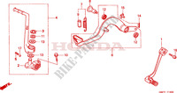 KICK STARTER ARM   BRAKE PEDAL   GEAR LEVER for Honda CR 80 R BIG WHEEL 2002