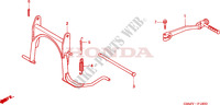MAIN STAND   BRAKE PEDAL for Honda SFX 50 MOPED 2001