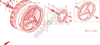 FRONT WHEEL for Honda SCOOPY 50 1998