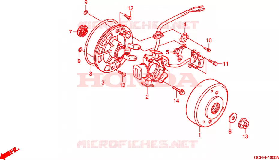 ALTERNATOR Honda MOTO 70 CRF 2006  CRF70F6