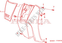 LEG SHIELD for Honda SKY 50 SK STANDARD 6IT 2000