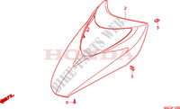 FRONT COWL for Honda SCR 110 2010