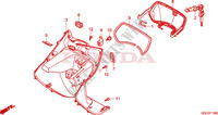 LEG SHIELD for Honda SPACY 110 2010