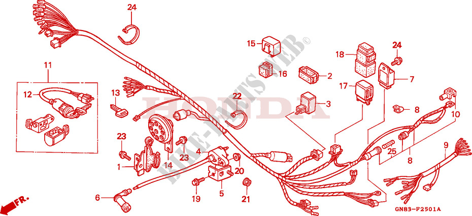 WIRE HARNESS for Honda C 90 1996