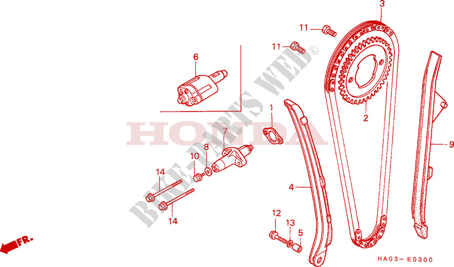 CAM CHAIN   TENSIONER for Honda ATC 250 BIG RED 1987