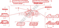 STICKERS for Honda TRX 300 FOURTRAX 4X4 1995