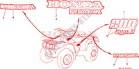 STICKERS for Honda TRX 200 FOURTRAX D 1994