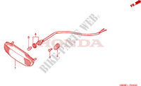 TAILLIGHT for Honda SPORTRAX 300 EX reflector 2002