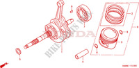 CRANKSHAFT for Honda TRX 250 FOURTRAX RECON Standard 2004