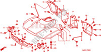 FRONT FENDER ('02 '04) for Honda TRX 250 FOURTRAX RECON Standard 2002