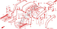 REAR FENDER  for Honda TRX 250 FOURTRAX RECON Electric Shift 2002