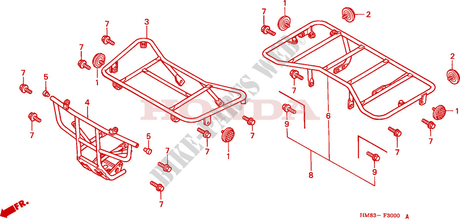 CARRIER for Honda TRX 250 FOURTRAX RECON 1999