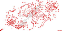REAR FENDER (TRX500FA1/2/3/4) for Honda FOURTRAX 500 FOREMAN RUBICON 2001