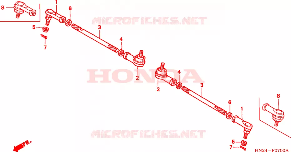 TIE ROD Honda ATV 500 FOURTRAX 2003  TRX500FA3