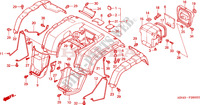 REAR FENDER (1) for Honda FOURTRAX RANCHER 350 4X2 2001