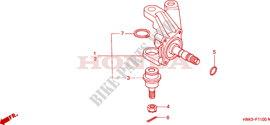 KNUCKLE (1) for Honda FOURTRAX RANCHER 350 4X2 2001