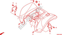 REAR FENDER (TRX250EX1/2/3/4/5) for Honda TRX 250 SPORTRAX EX 2001