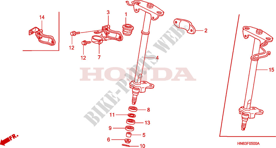 STEERING SHAFT for Honda TRX 250 SPORTRAX EX 2003