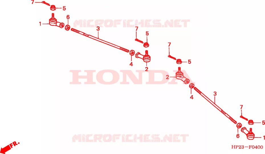 TIE ROD Honda ATV 90 FOURTRAX 2009  TRX90X9