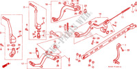 CHANGE PEDAL/BRAKE PEDAL/ KICK STARTER ARM (2) for Honda CR 125 R 1985
