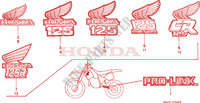 STICKERS for Honda CR 125 R 1986