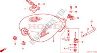 FUEL TANK for Honda CB 250 TWO FIFTY KPH 1998
