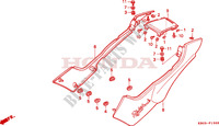 SIDE COVERS for Honda CB 250 TWO FIFTY 2001