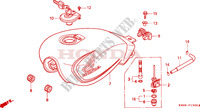 FUEL TANK for Honda CB 250 TWO FIFTY PAYO 1994