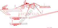 STRIPE/EMBLEM (CB125TDE) for Honda CB 125 TWIN 1986
